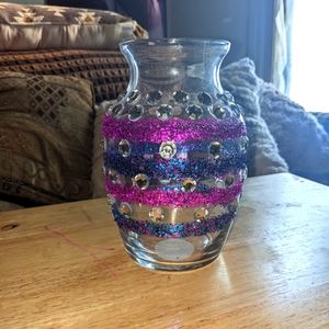 Custom glass flower vase
